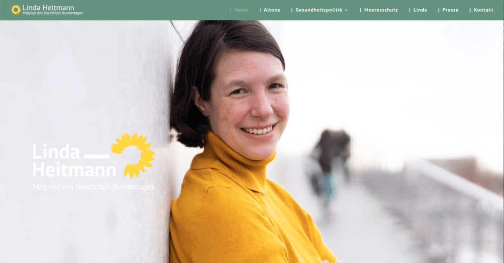 Ansicht website von Ireen Alshut gestaltet